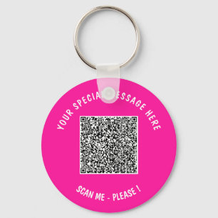 Textkedjan QR-Anpassningsbar - välj Färg Nyckelring