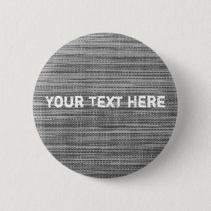 Textknapp för Faux Grått Fabric-Anpassningsbarna Knapp