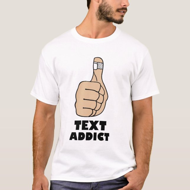 textknarkare tee (Framsida)
