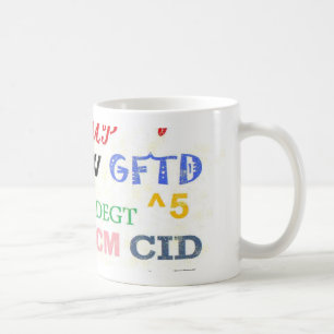 TextLingoförkortningar Kaffemugg