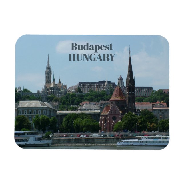 Textmagnet 2 för Budapest-anpassningsbar Magnet (Horisontell)