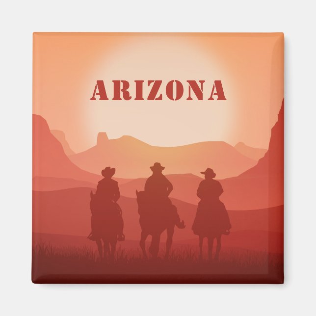Textmagnet Arizona Sunset anpassningsbar Magnet (Framsidan)