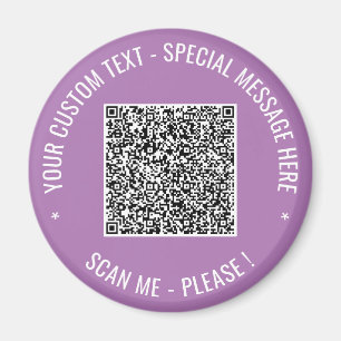 Textmagnet för QR-Anpassningsbarna - Välj Färg Magnet