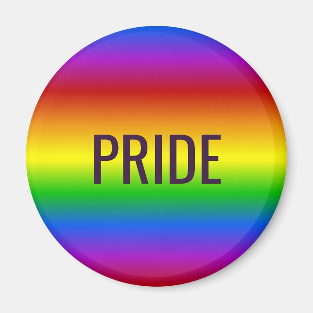 Textmagnet Rainbow Färg anpassningsbar Magnet (Framsidan)