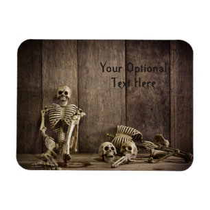 Textmagnet Skeletons anpassningsbar Magnet