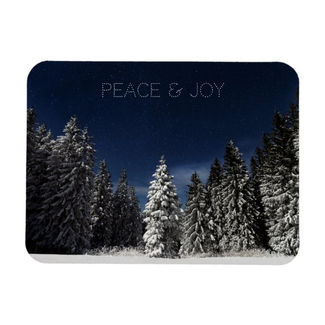 Textmagnet Winter Himlar anpassningsbar Magnet (Horisontell)