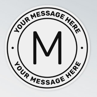 Textmall för anpassade | Genomskinlig Klistermärken