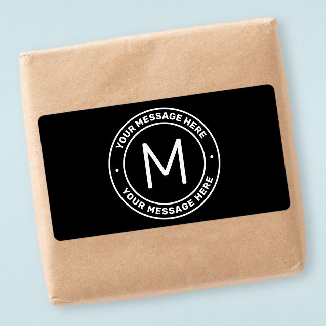 Textmall för anpassade | Svartvitt Fraktsedel (Skapare uppladdad)