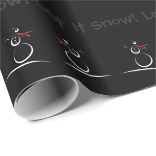 Textmall för Anpassningsbarna Låt det snöa i snögu Presentpapper