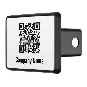 Textmall för Business NameBlack och White QR-kod Dragkroksskydd