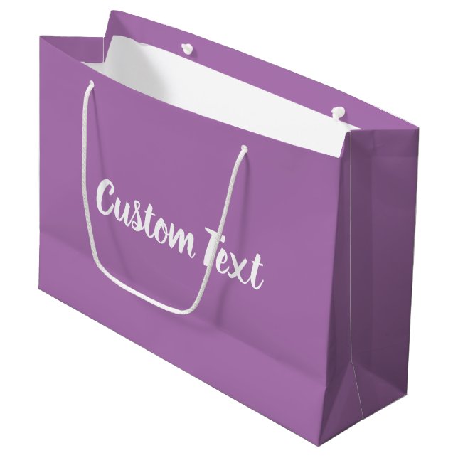 Textmall för elegant Lavender och vitt skript (Framsidan Vinklad)