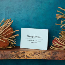 Textmall för enkel text och Elegant | Ljusblå