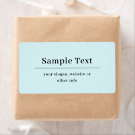 Textmall för enkel text och Elegant | Ljusblå Fraktsedel