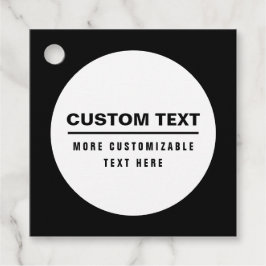 Textmall för fet Anpassade Gåvor Etiketter