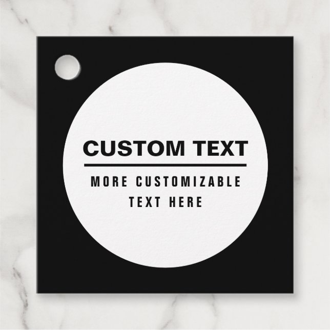 Textmall för fet Anpassade Gåvor Etiketter (Framsida)