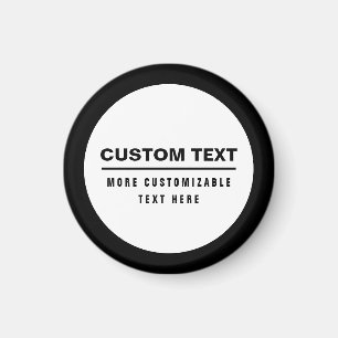 Textmall för fet Anpassade Magnet
