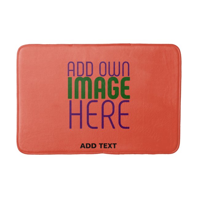 TEXTMALL FÖR MODERN EDITABEL TOMATO RED IMAGE BADRUMSMATTA (Framsidan)