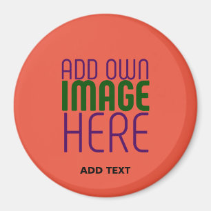 TEXTMALL FÖR MODERN EDITABEL TOMATO RED IMAGE MAGNET