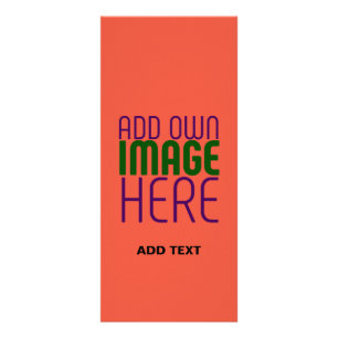 TEXTMALL FÖR MODERN EDITABEL TOMATO RED IMAGE REKLAMKORT