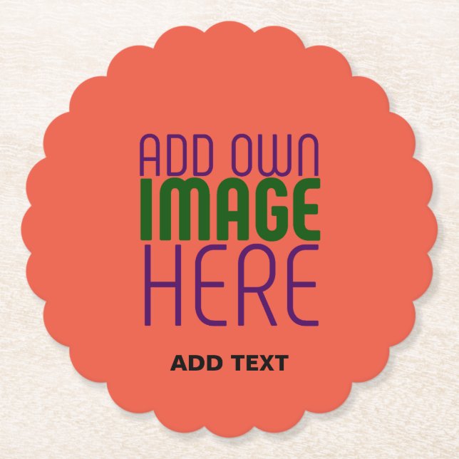 TEXTMALL FÖR MODERN EDITABEL TOMATO RED IMAGE UNDERLÄGG PAPPER (Framsida)