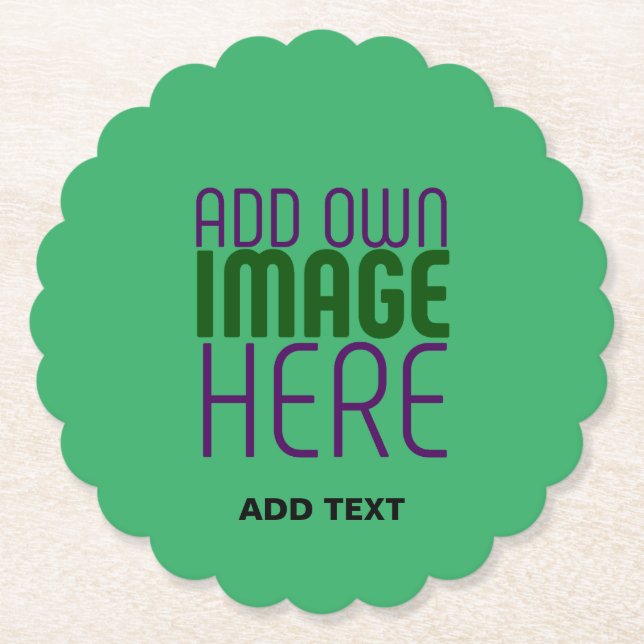 TEXTMALL FÖR MODERN EDITABLE EMERALD GRÖNT IMAGE UNDERLÄGG PAPPER (Framsida)