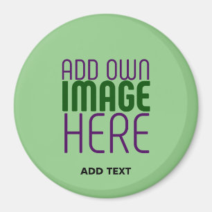 TEXTMALL FÖR MODERN EDITABLE MINT GRÖNT BILD MAGNET