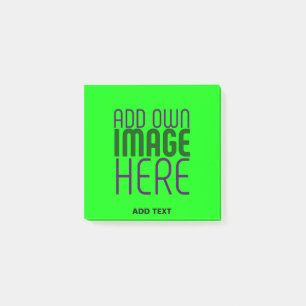 TEXTMALL FÖR MODERN EDITABLE NEON GRÖNT IMAGE POST-IT BLOCK