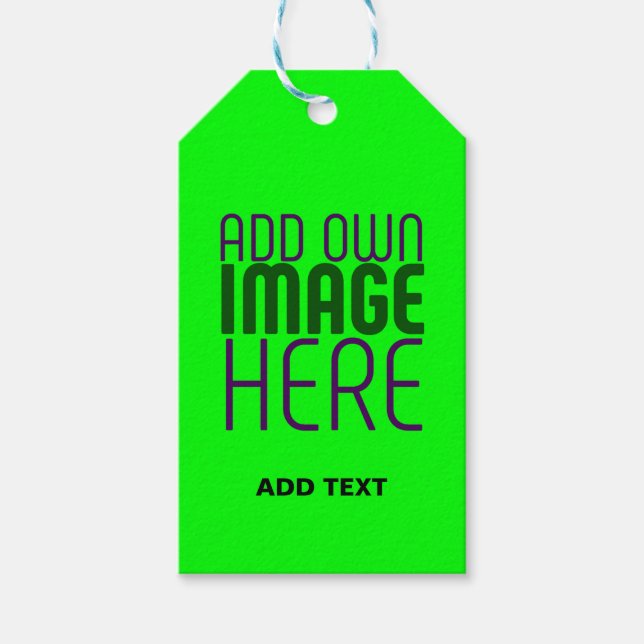 TEXTMALL FÖR MODERN EDITABLE NEON GRÖNT IMAGE PRESENTETIKETT (Framsidan)
