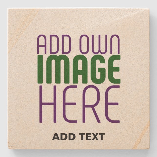 TEXTMALL FÖR MODERN REDIGERBAR ENKEL BROWN IMAGE STENUNDERLÄGG (Framsidan)