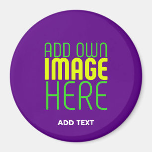 TEXTMALL FÖR MODERN REDIGERBAR ENKEL INDIGO IMAGE MAGNET