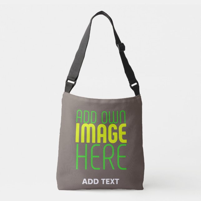 TEXTMALL FÖR MODERN REDIGERBAR ENKEL KAFEBILD AXELVÄSKA (Framsida)