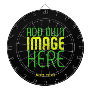 TEXTMALL FÖR MODERN REDIGERBAR ENKEL SVART BILD DARTTAVLA