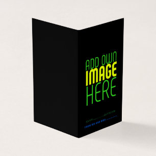 TEXTMALL FÖR MODERN REDIGERBAR ENKEL SVART BILD KORT