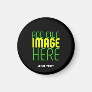 TEXTMALL FÖR MODERN REDIGERBAR ENKEL SVART BILD MAGNET