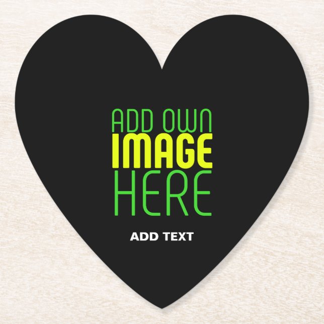 TEXTMALL FÖR MODERN REDIGERBAR ENKEL SVART BILD UNDERLÄGG PAPPER (Framsida)