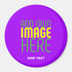 TEXTMALL FÖR MODERN REDIGERBAR ENKEL VIOLET IMAGE MAGNET