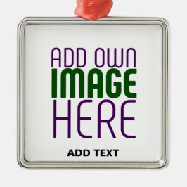 TEXTMALL FÖR MODERN REDIGERBAR ENKEL VITE BILD JULGRANSPRYDNAD METALL