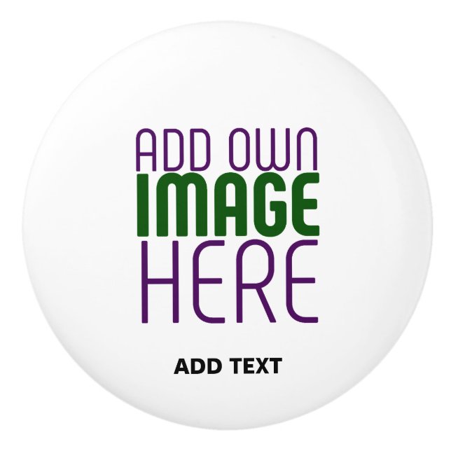 TEXTMALL FÖR MODERN REDIGERBAR ENKEL VITE BILD KNOPP (Framsidan)