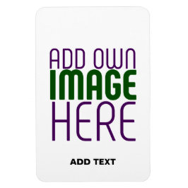 TEXTMALL FÖR MODERN REDIGERBAR ENKEL VITE BILD MAGNET