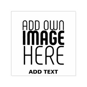 TEXTMALL FÖR MODERN REDIGERBAR ENKEL VITE BILD SJÄLVFÄRGANDE STÄMPEL