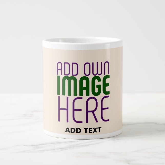 TEXTMALL FÖR MODERN REDIGERBARA NATURLIGA BILDER JUMBO MUGG (Framsidan)