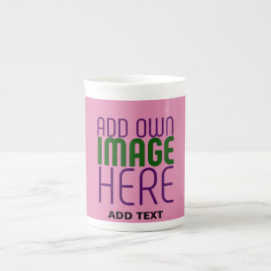 TEXTMALL FÖR MODERN REDIGERBARA SHOCK ROSA-BILDER BENPORSLIN MUGG