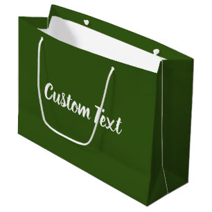 Textmall för Mörk grönt och vit elegant