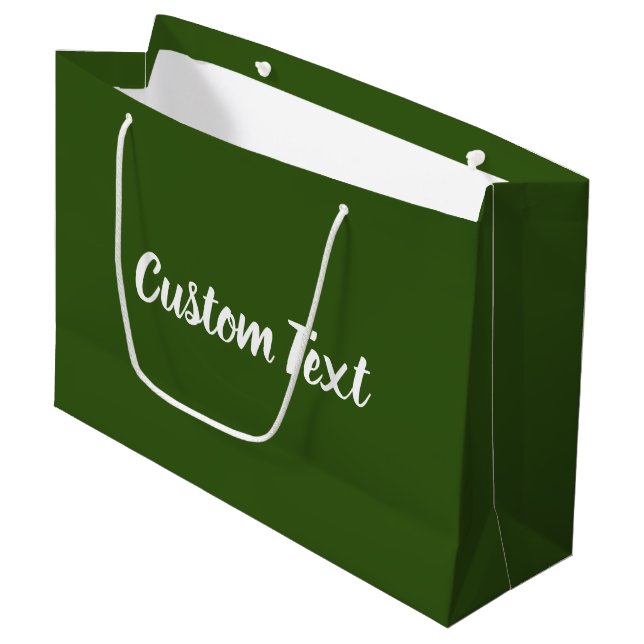 Textmall för Mörk grönt och vit elegant (Framsidan Vinklad)