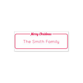 Textmall för Namn i skriptfamiljen god jul Självfärgande Stämpel