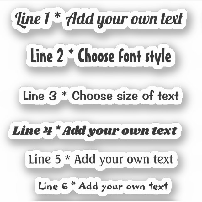 Textmeddelanden Klistermärken (Framsida)