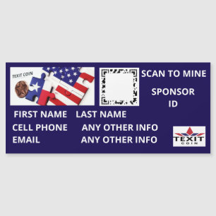 Textmynt - skanna till min QR-kodmagnet