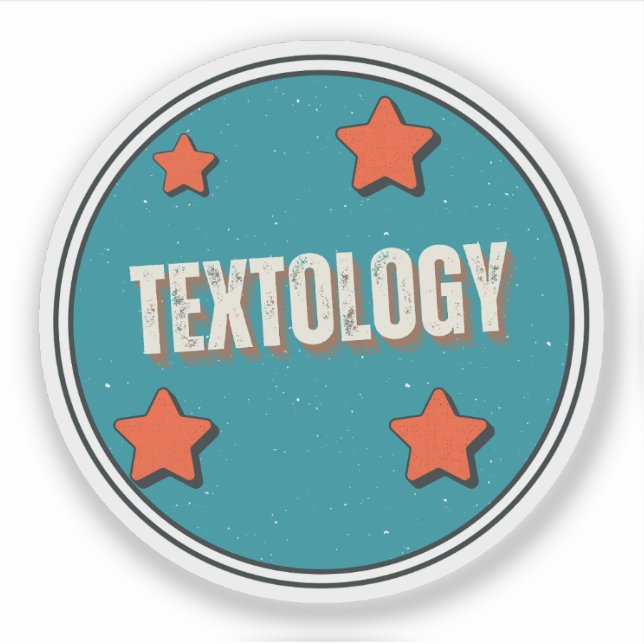 Textologi Klistermärken (Framsida)