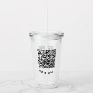 Textpåfyllningsverktyget för genomsökning av QR-ko Take Away Mugg