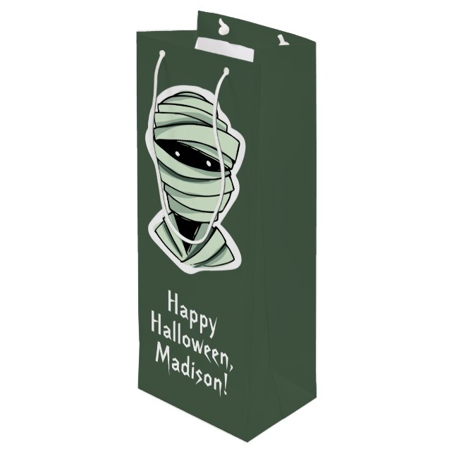 Textpresentsäckar för Halloween Characters anpassn (Baksidan Vinklad)